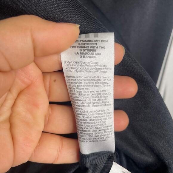 Adidas Mens Jacket Size M Black Full Zip Long Sleeve Unlined Track Jacket - Picture 4 of 14